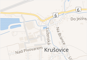 U Pivovaru v obci Krušovice - mapa ulice