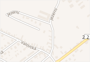 Jezerní v obci Kryry - mapa ulice
