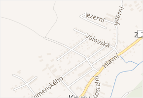 Příčná v obci Kryry - mapa ulice