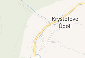 Kryštofovo Údolí v obci Kryštofovo Údolí - mapa části obce