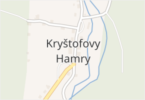 Kryštofovy Hamry v obci Kryštofovy Hamry - mapa části obce