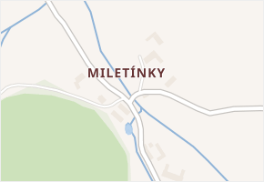 Miletínky v obci Ktiš - mapa části obce