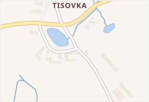 Tisovka v obci Ktiš - mapa části obce