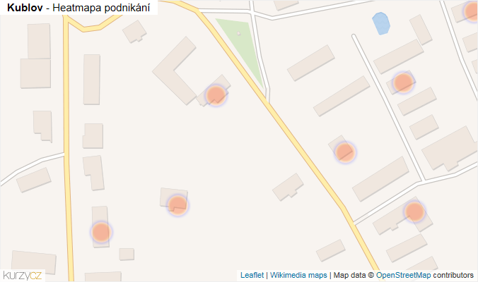 Mapa Kublov - Firmy v obci.