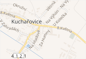 Boční v obci Kuchařovice - mapa ulice