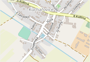 Úzká v obci Kuchařovice - mapa ulice