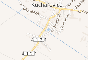 Znojemská v obci Kuchařovice - mapa ulice