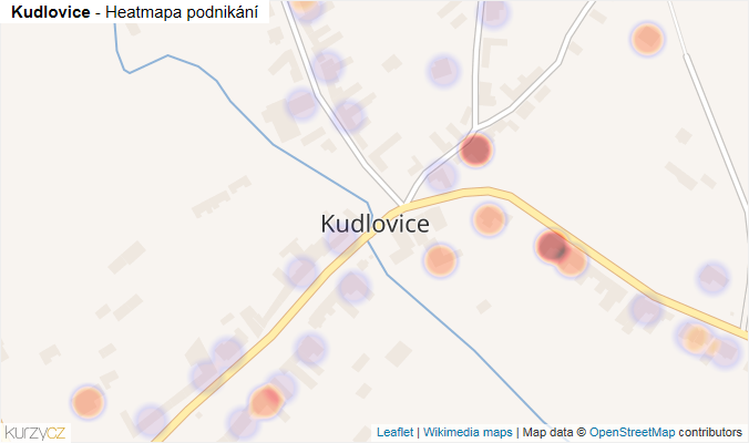 Mapa Kudlovice - Firmy v části obce.