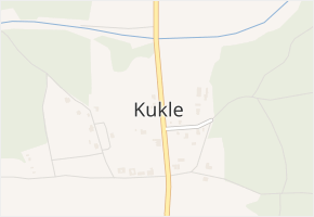 Kukle v obci Kukle - mapa části obce