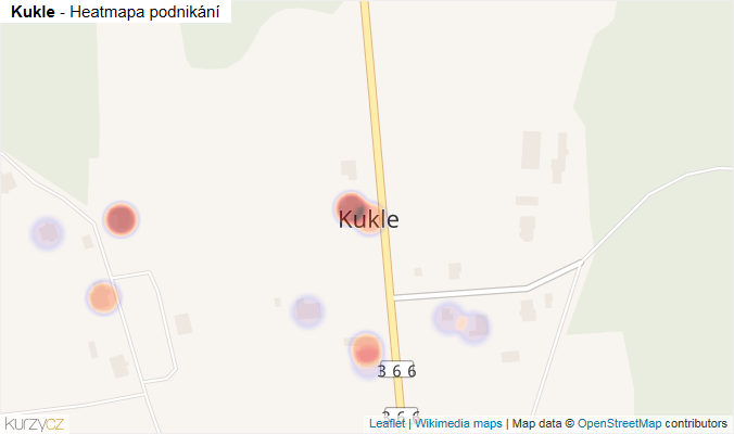 Mapa Kukle - Firmy v části obce.