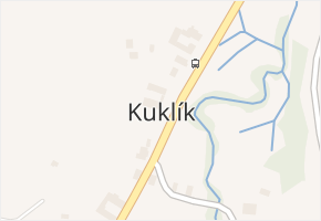 Kuklík v obci Kuklík - mapa části obce