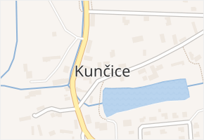 Kunčice v obci Kunčice - mapa části obce