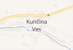 Kunčina Ves v obci Kunčina Ves - mapa části obce