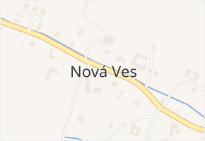 Nová Ves v obci Kunčina - mapa části obce