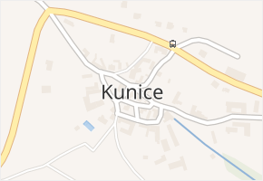 Kunice v obci Kunice - mapa části obce
