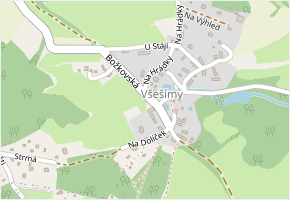 Božkovská v obci Kunice - mapa ulice