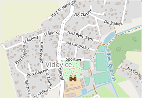Hlavní v obci Kunice - mapa ulice