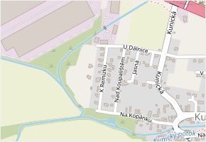 K Remízku v obci Kunice - mapa ulice