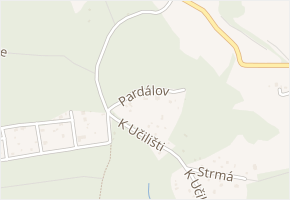 Pardálov v obci Kunice - mapa ulice