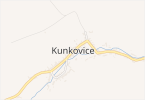 Kunkovice v obci Kunkovice - mapa části obce