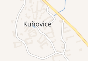 Kuňovice v obci Kuňovice - mapa části obce