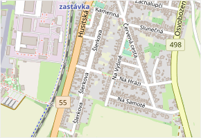 Dr.Štěrby v obci Kunovice - mapa ulice