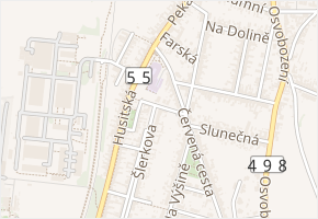 Kamenná v obci Kunovice - mapa ulice