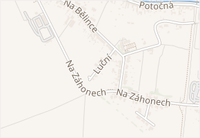Luční v obci Kunovice - mapa ulice