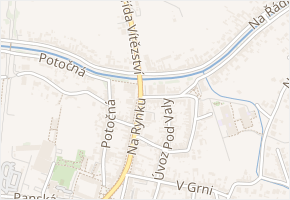 Olšavní v obci Kunovice - mapa ulice