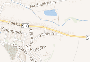 Svahová v obci Kunovice - mapa ulice