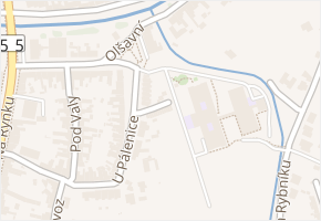 U Pálenice v obci Kunovice - mapa ulice