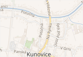 V Pastouškách v obci Kunovice - mapa ulice