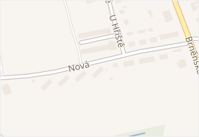 Nová v obci Kunštát - mapa ulice