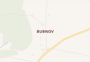 Bubnov v obci Kunvald - mapa části obce