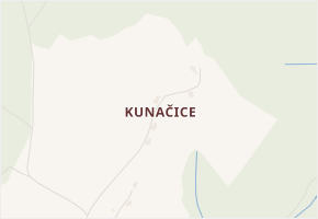 Kunačice v obci Kunvald - mapa části obce