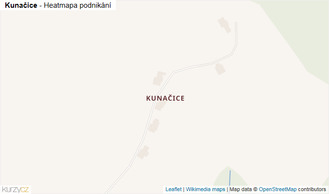 Mapa Kunačice - Firmy v části obce.