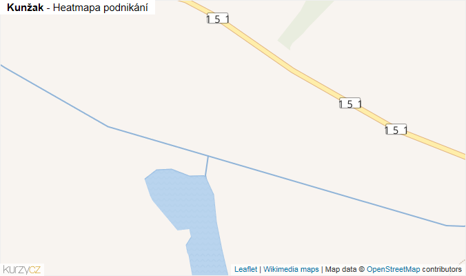 Mapa Kunžak - Firmy v obci.