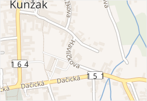Havlíčkova v obci Kunžak - mapa ulice