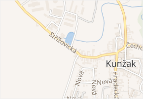 Střížovická v obci Kunžak - mapa ulice