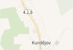 Budovatelská v obci Kurdějov - mapa ulice