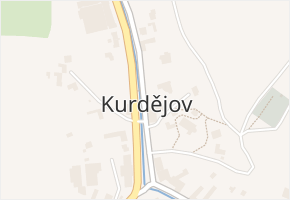Kurdějov v obci Kurdějov - mapa části obce