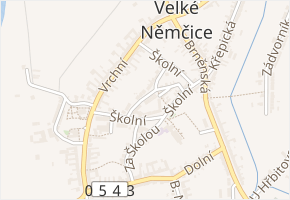 Na kopečku v obci Kurdějov - mapa ulice