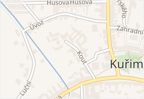 Kout v obci Kuřim - mapa ulice