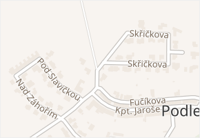 Skřičkova v obci Kuřim - mapa ulice