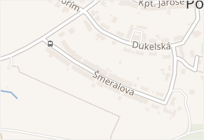 Šmeralova v obci Kuřim - mapa ulice