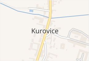 Kurovice v obci Kurovice - mapa části obce