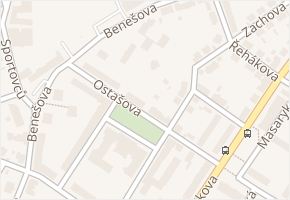 Benešova v obci Kutná Hora - mapa ulice