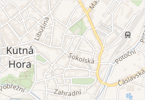 Brandlova v obci Kutná Hora - mapa ulice