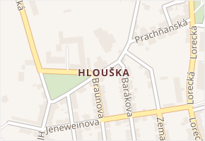 Hlouška v obci Kutná Hora - mapa části obce