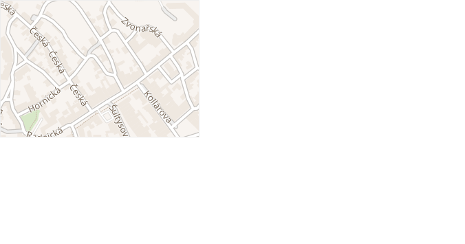 Hradební v obci Kutná Hora - mapa ulice